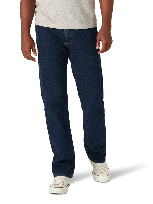 Wrangler Authentics Men's Classic 5-Pocket Regular Fit Flex Jean Casual Pants, Blue, 40W x 32L