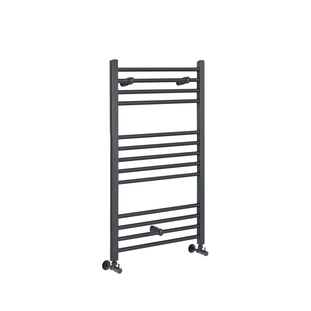 Milano Artle Anthracite Straight Bar Heated Towel Rail - 1000mm x 400mm