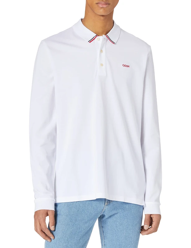 HUGO Men's Polo Shirt, White100, L