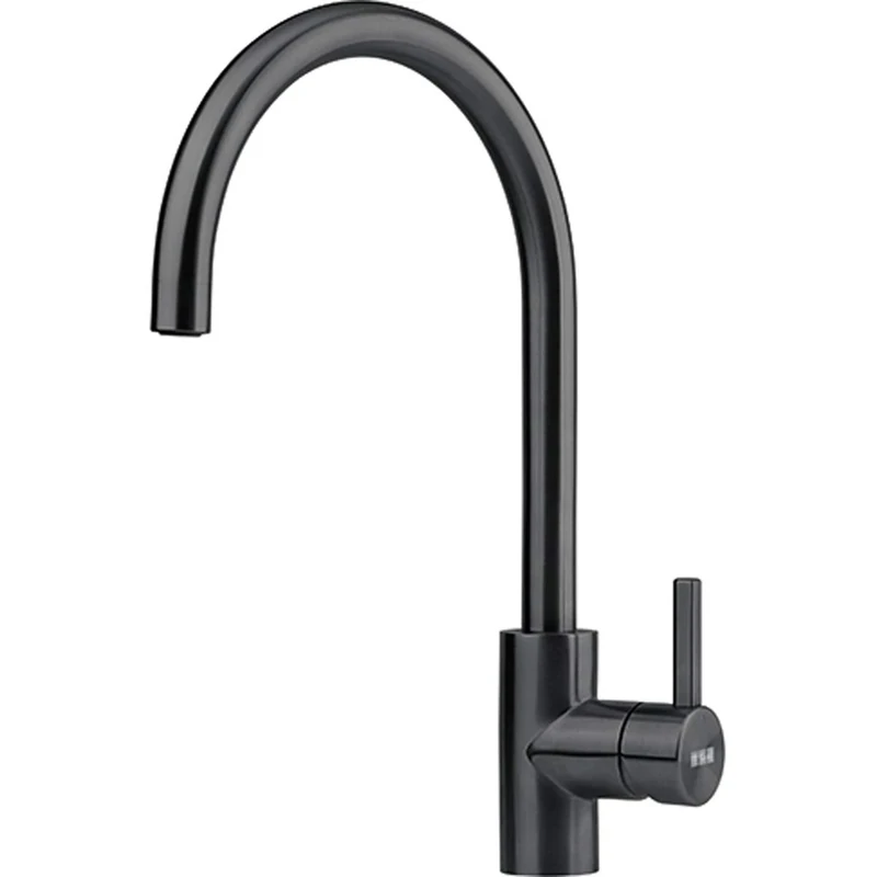Kitchen Sink tap Made of Stainless Steel and with a Fixed spout from Franke Eos Neo - Black - 115.0613.590