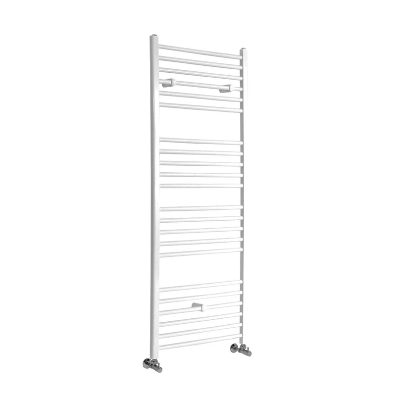 Milano Ive White Straight Bar Heated Towel Rail - 1600mm x 600mm
