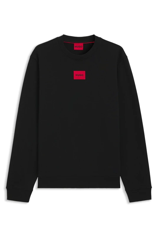 HUGO Men's Sweater, Black, L