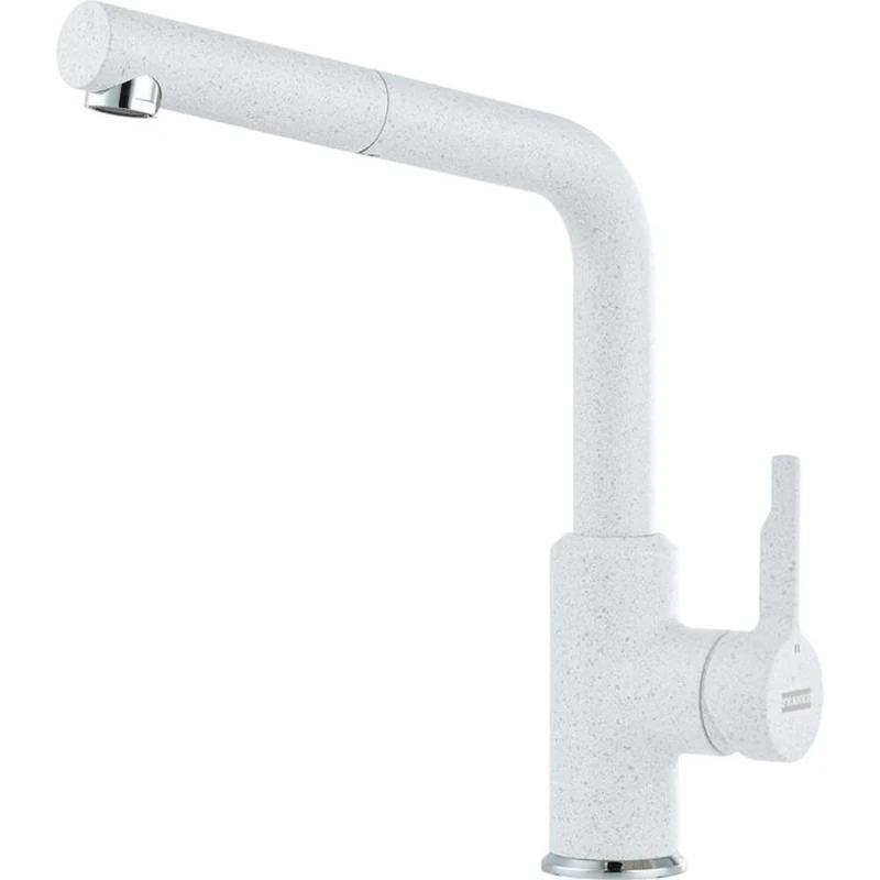 Kitchen Sink tap Made of Granite (Fragranite) with a Pull-Out spout from Franke Urban - White Polar - 115.0595.088