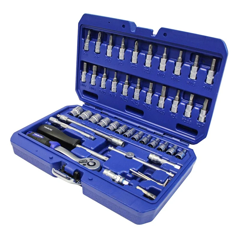 Socket Set of 46 Metric 1/4in Drive