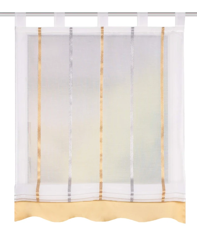 Home Fashion Kathy 31 Roller Blind with Long Stripes 140 x 140 cm Yellow