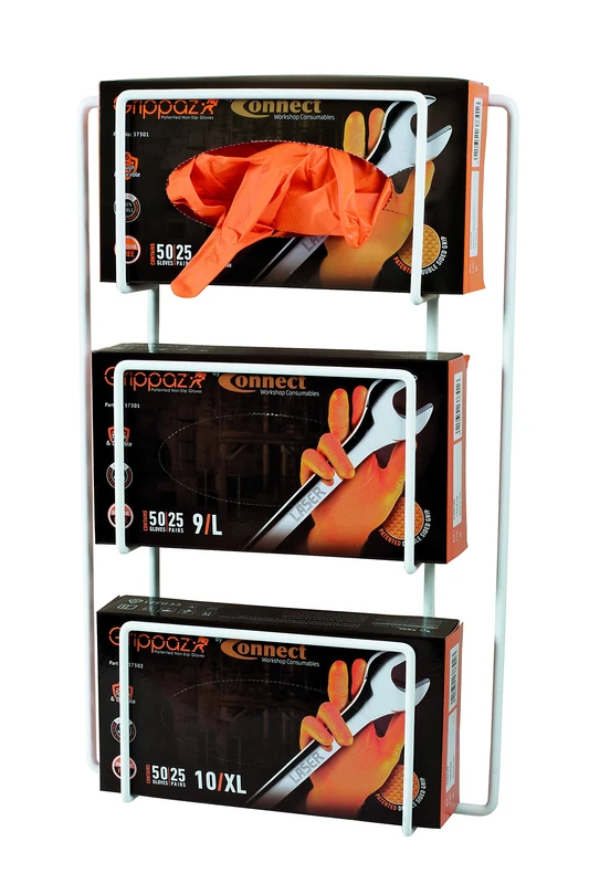 Connect 37308 Wall Mounted Glove Box Holder/Rack,White