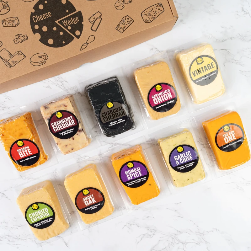 Cheese Selection Box 10 Wedges Gift Hamper - Image 1