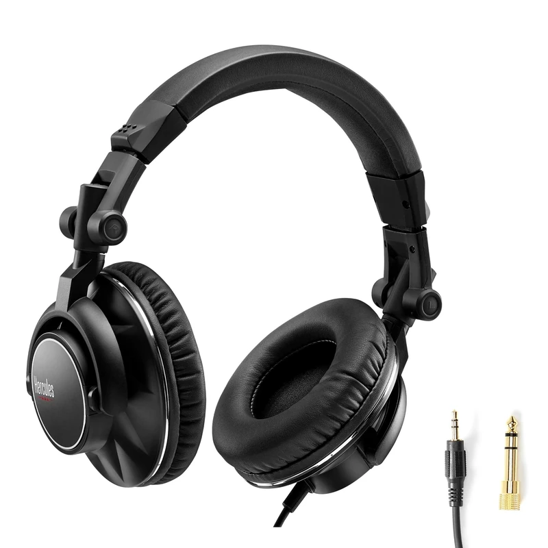 Hercules HDP DJ60 – High-Performance DJ Headphones with 40mm Drivers and Comfortable Over-Ear Design
