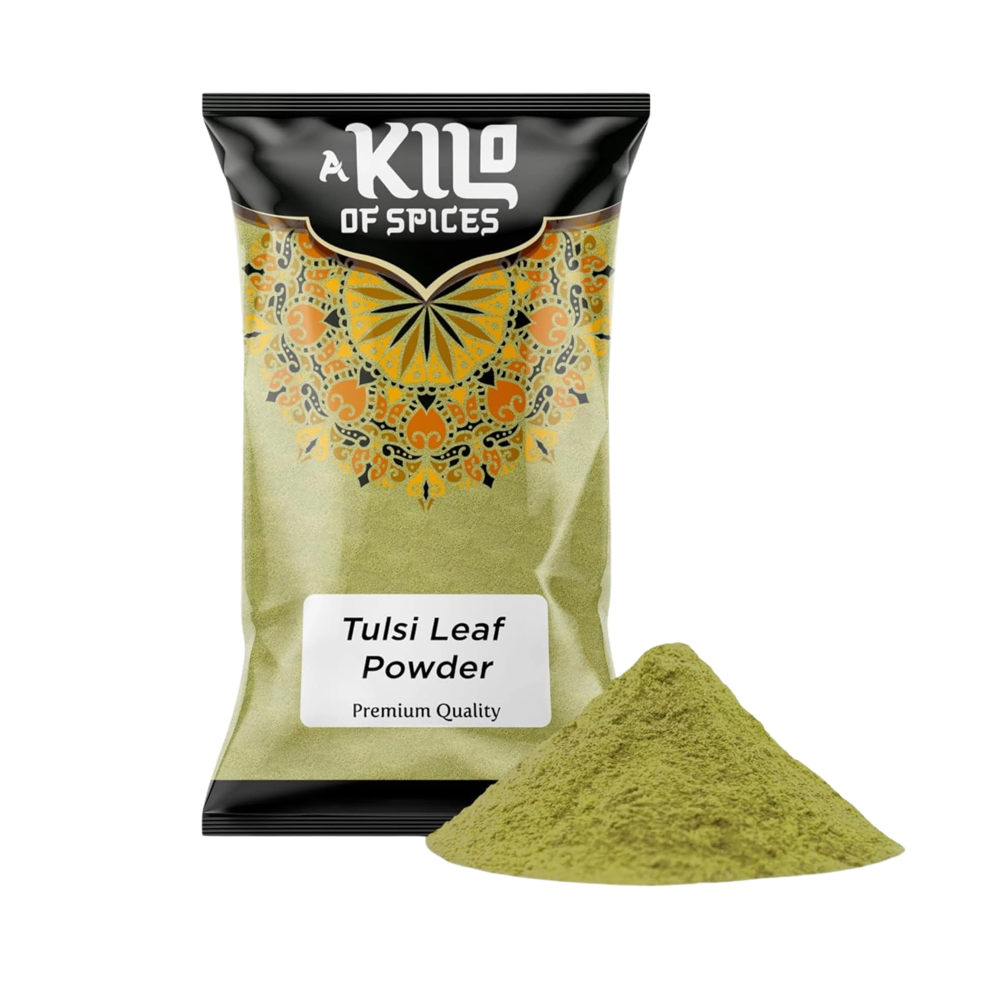 A Kilo of Spices | Natural Tulsi Leaves Powder 10Kg | The Perfect Addition to Your Daily Health Routine | No Additives or Preservatives | GMO-Free | Handpicked and Sun-dried Tulsi Leaves Powder