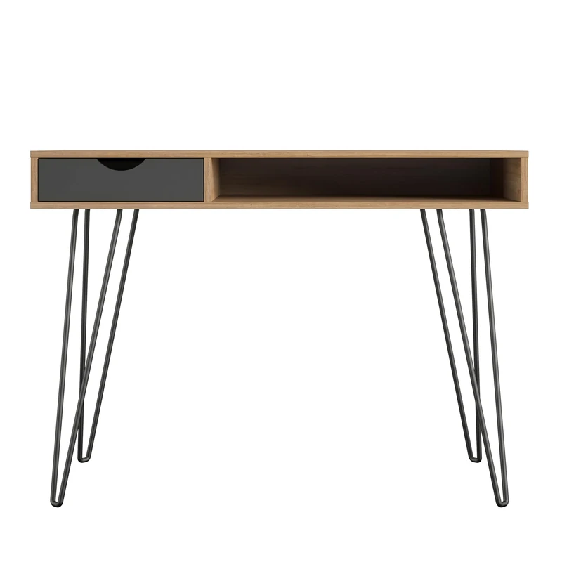 Novogratz Concord Desk with Storage Natural