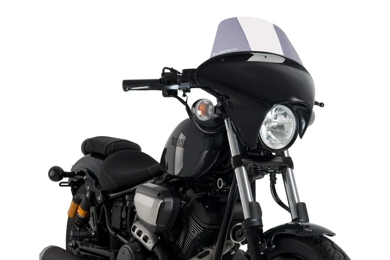 Batwing SML Long Screen Smoke Customacces for Yamaha XV950 14'-20', Yamaha XV950 R 14'-20', Yamaha XV950 Racer 14'-20'