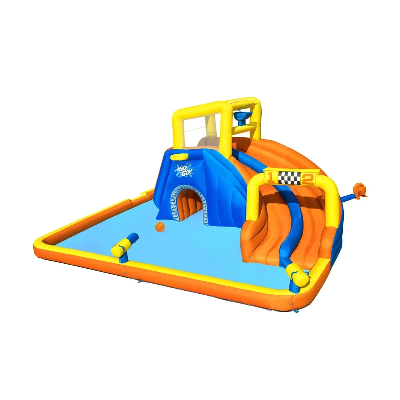 Bestway H2OGO Super Speedway Mega Water Park, Inflatable Water Slide for Kids