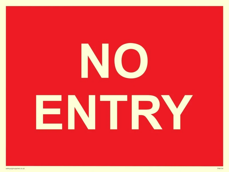 NO ENTRY