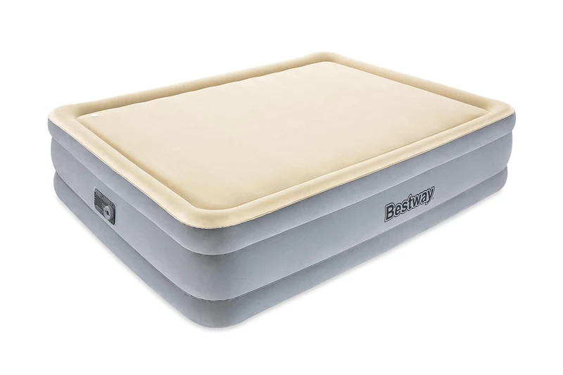 Bestway® 80" x 60" x 18"/2.03m x 1.52m x 46cm Tritech Airbed Queen Foam Top Built-in AC pump