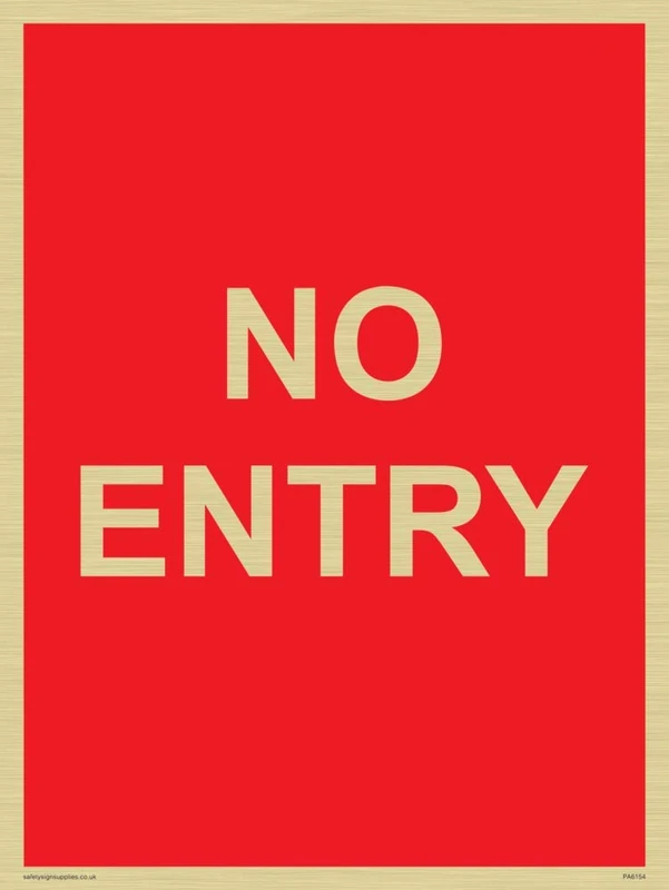 NO ENTRY