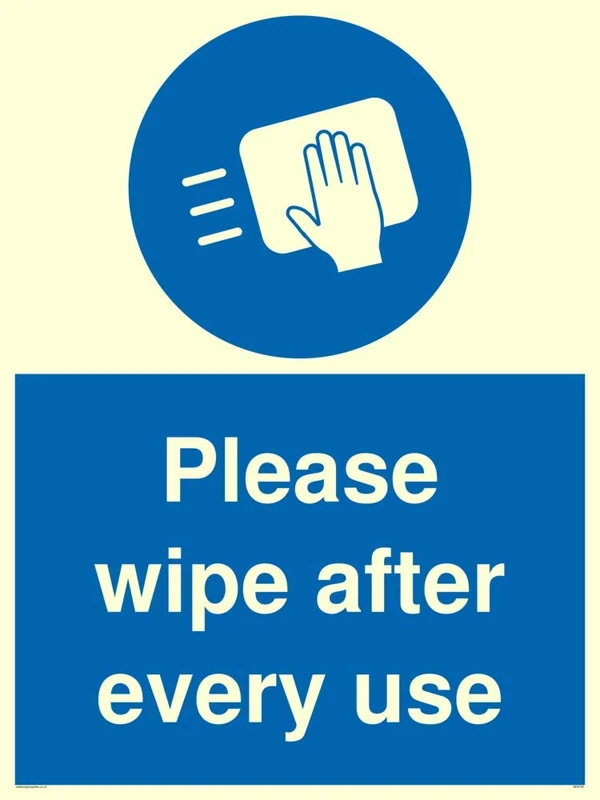Please wipe after every use