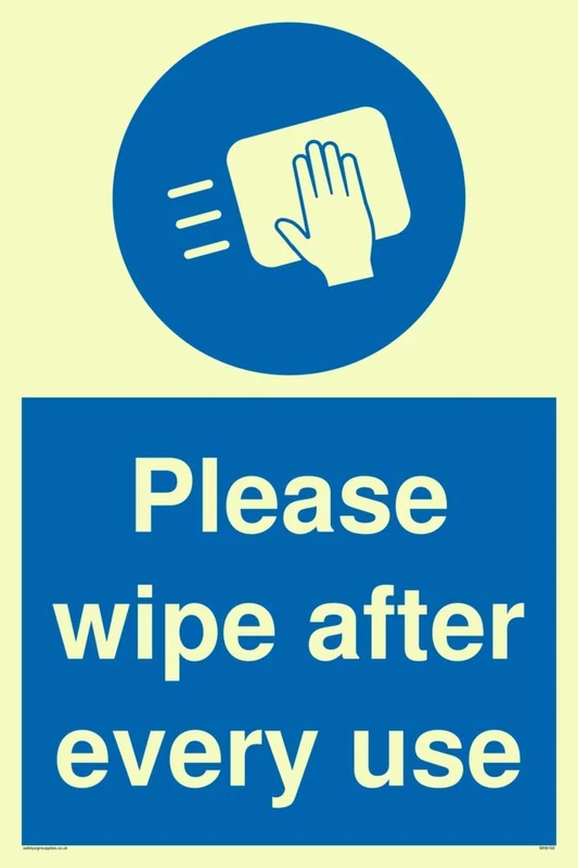 Please wipe after every use