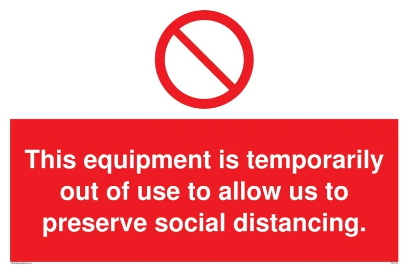 This equipment is temporarily out of use to allow us to preserve social distancing.
