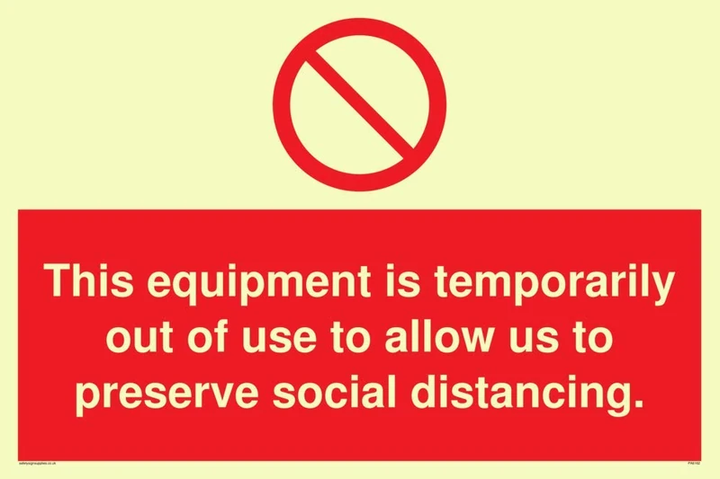 This equipment is temporarily out of use to allow us to preserve social distancing.