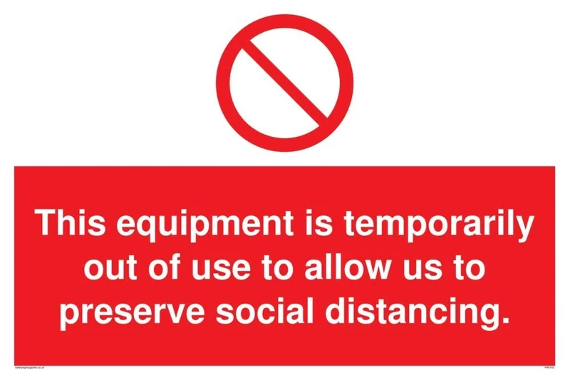 This equipment is temporarily out of use to allow us to preserve social distancing.