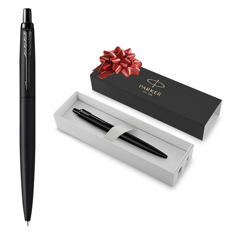 Parker Jotter XL Ballpoint Pen | Monochrome Matte Black | Medium Point | Blue Ink | Gift Box