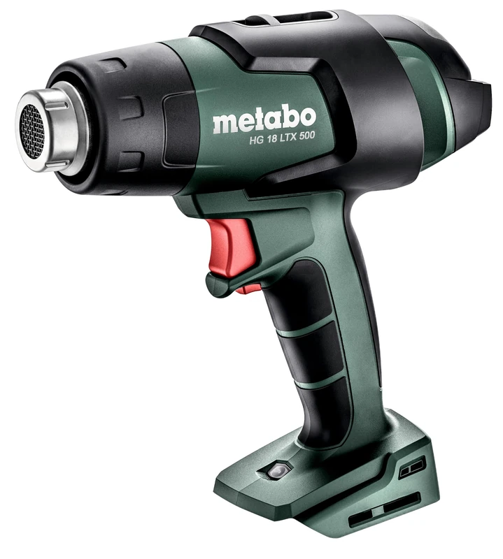 Metabo HG 18 LTX 500 Cordless Heat Gun - 610502850-18 V - Lightweight Heat Gun for Powerful Heat - Without Battery and Charger