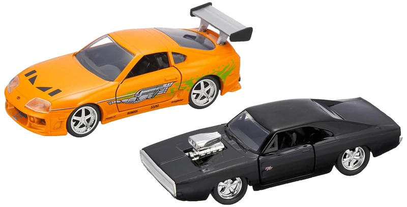 Jada 31981OR/BK Miniature Collection Car, Orange/Glossy Black