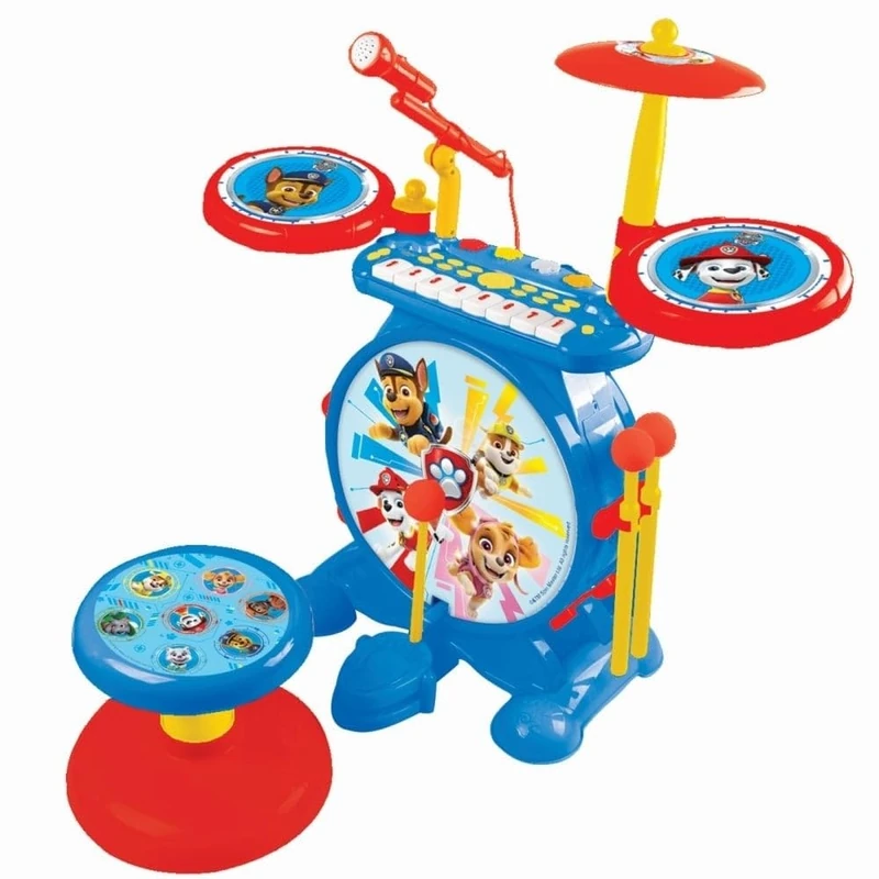 Lexibook Paw Patrol 3-in-1 Electronic Drum and Piano Set K610PA