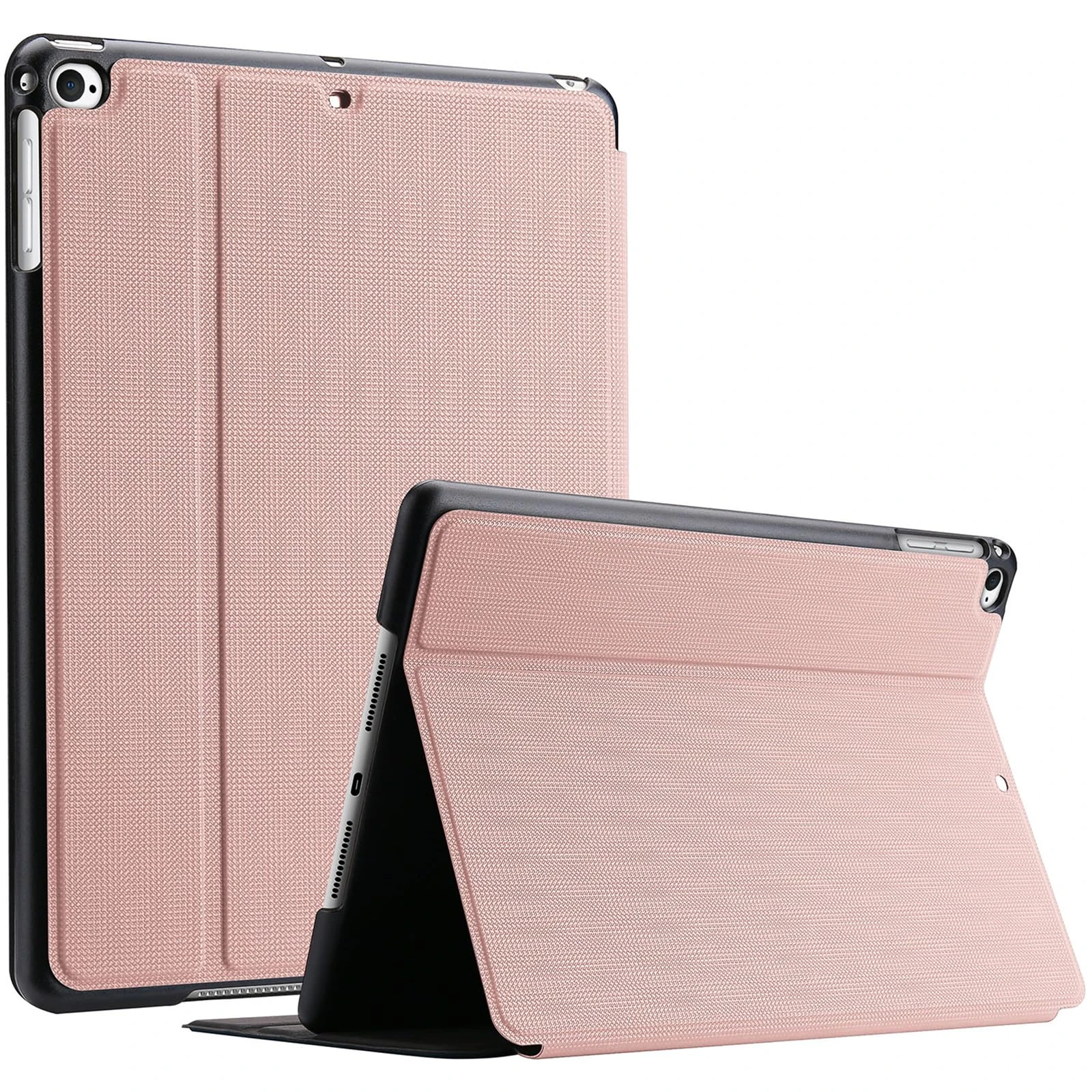 ProCase for iPad 9.7 Inch 2018 2017 (6th and 5th Generation) / iPad Air 2 / iPad Air Case, Shockproof Lightweight Slim Protective Folio Cover -Rosegold
