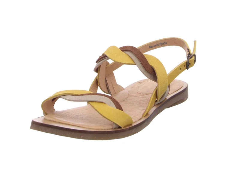El Naturalista Women's N5188 Tulip Sandals, Curry Mix, 2 UK