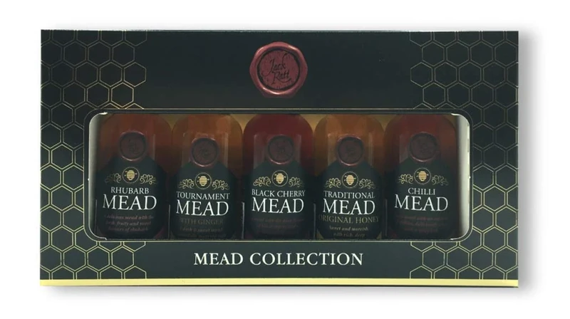 The Lyme Bay Winery 5-Piece Miniature Mead Gift Box, 5 cl