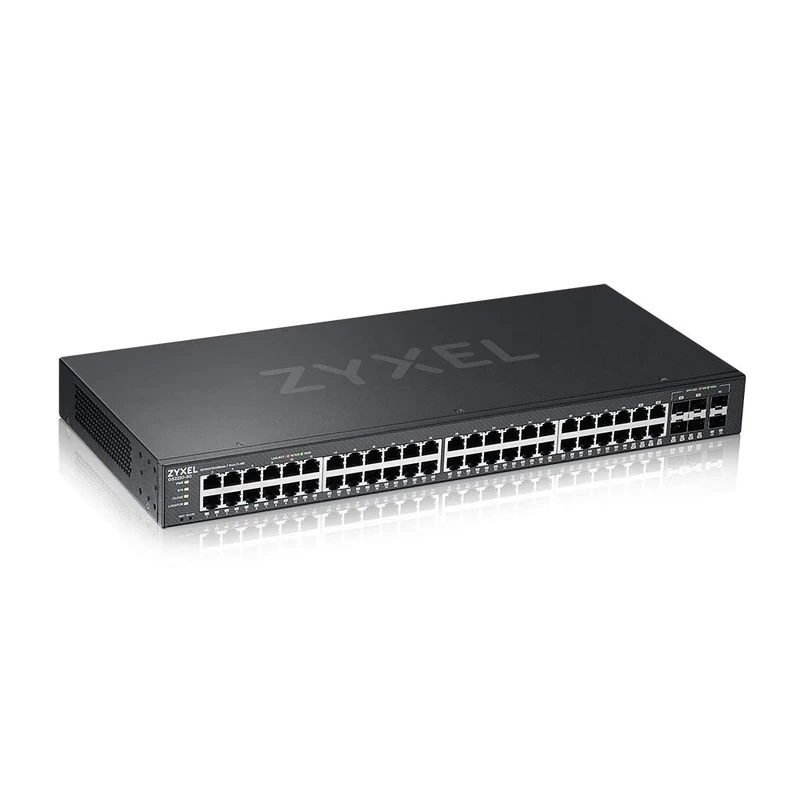 Zyxel 44-Port Gigabit Ethernet Layer-2 Managed Switch | 4x Gigabit Combo Ports + 2x SFP [GS2220-50]