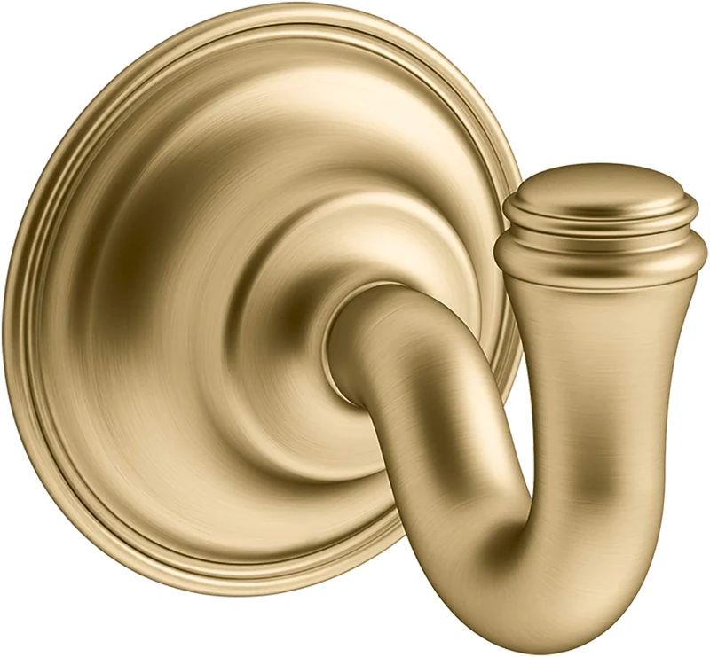 Kohler K-26500-2MB Eclectic Robe Hook, Brushed Modern Brass