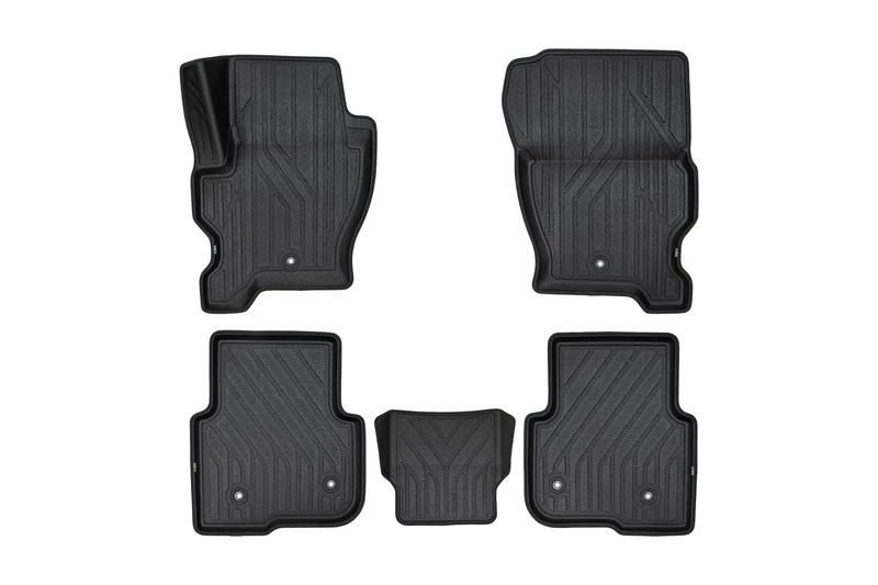 KVEST EXP.KVESTLNDR0001Kwb 3D Premium Anti-Slip Rubber Mats Floor Mats Land Rover Discovery 4 LR4 HSE 2009-2016 5 Pieces Black Fit