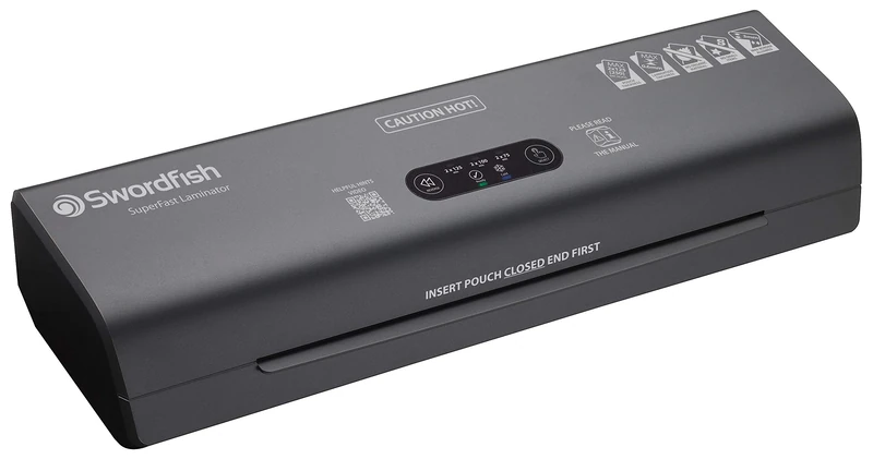 Swordfish SuperFast A3 Paper/Document Laminator - 1 Minute Warm-Up Time [Ref: 40368], Black