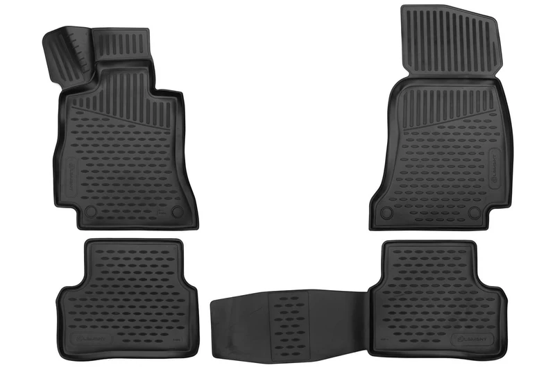 Element EXP.ELEMENT3D01856210k 3D Custom Fit Premium Anti-Slip Rubber Mats Floor Mats Mercedes E Class 2016-> W213, Black, Fit, Passform