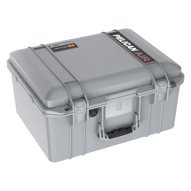 Pelican Air 1557 Case with Foam (2020 Edition with Push Button Latches) - Silver (015570-0001-180)