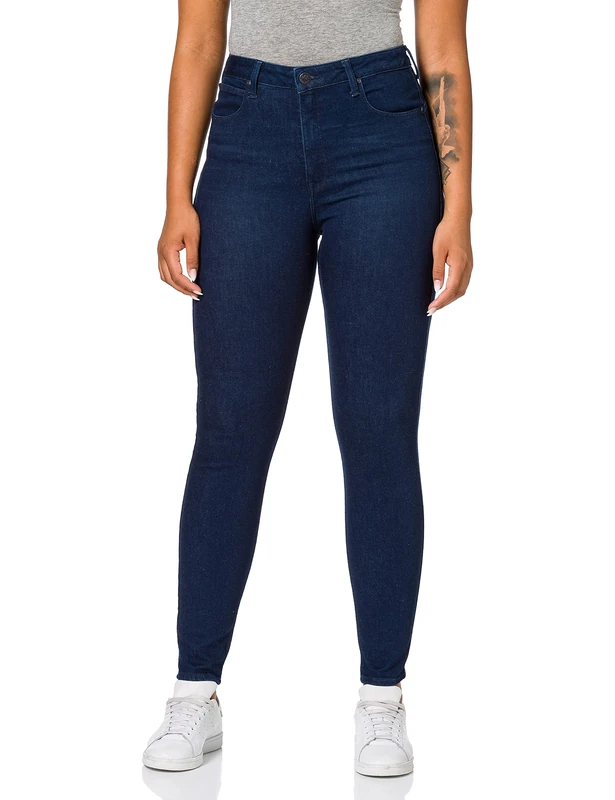 Lee Women's Super High Scarlett Jeans, Dark Evita, 40W x 31L - Image 1
