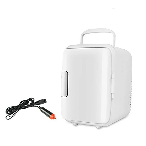 Mini car Fridge 4 Litre Compact and Portable Powered Thermoelectric System Cooler and Warmer for Cars, Homes, Offices, and Dorms（12V or 220V）