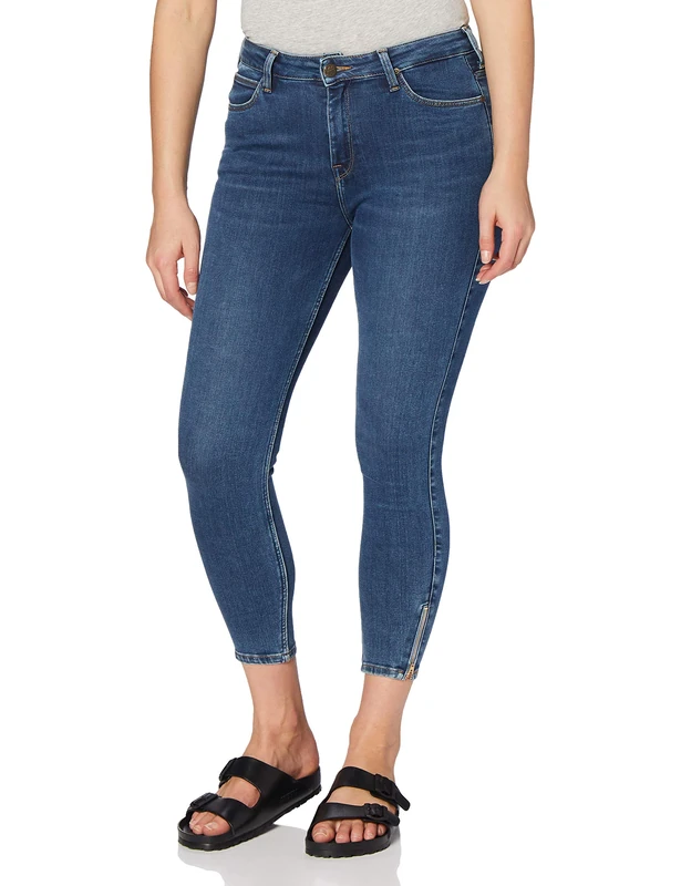 Lee Women's Scarlett High Zip Jeans, Mid Ely, 26W / 29L - Image 1