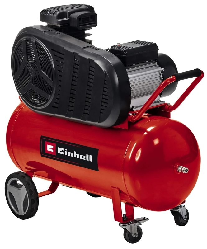 Einhell TE-AC 430/90/10 Air Compressor | 90L, 3000W, 240V, 10 Bar, 145 PSI, Oil Lubricated Long-Life Motor, Pressure Reducer, V-Belt Drive | Air Compressor for Workshops with 3 Year Warranty