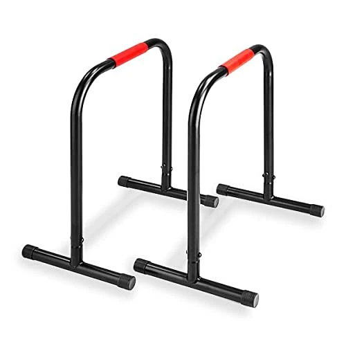 FFitness Parallel Bars Unisex Adult, Black Red, One Size