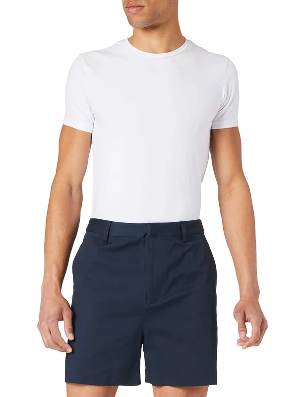 Scotch & Soda Women's Abott Organic Cotton Chino Shorts, 0002 Night, 5