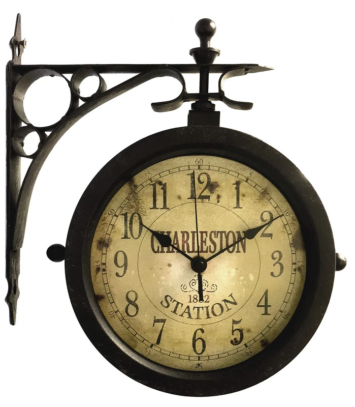 Infinity Instruments Charleston Double Sided Outdoor Clock - Image 1