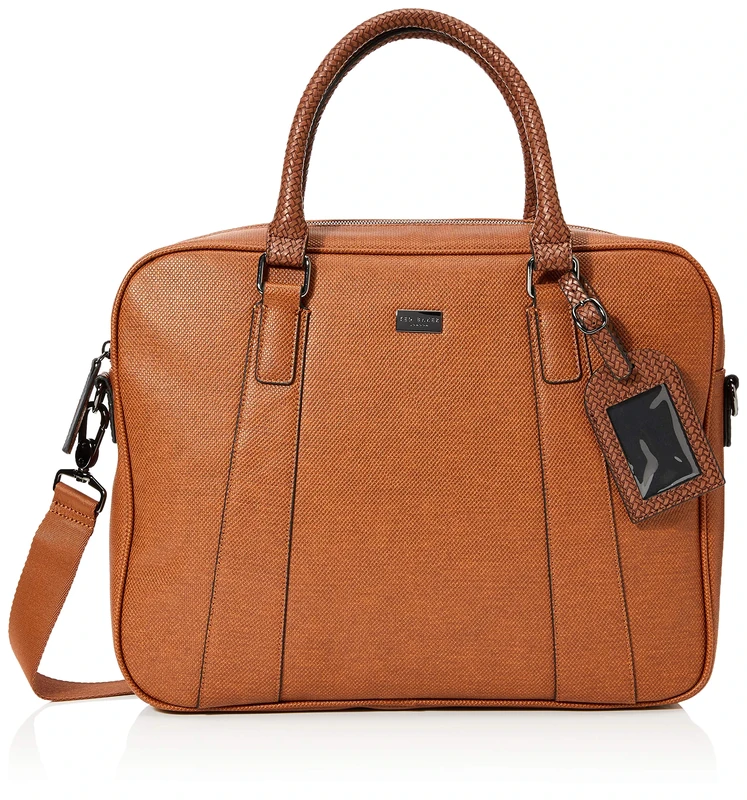Ted Baker LONDON Men's Degrees Document Bag, TAN, One Size