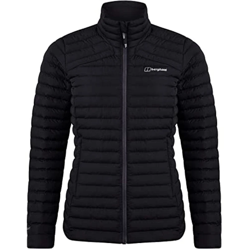 Berghaus Women's Nula Synthetic Insulation Padded Warm Jacket | Durable Design | Water Resistant | Puffer Jacket, Black/Black, 18