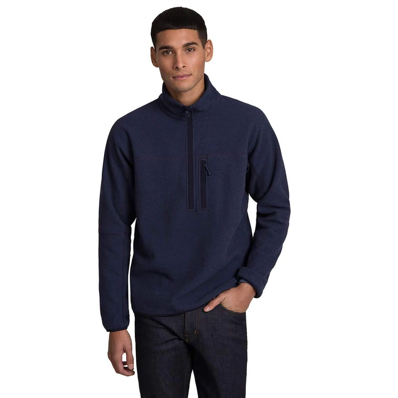 Berghaus Men's Stainton 2.0 Half Zip Fleece | Added Warmth | Extra Comfortable | Lightweight , Night Sky/Mood Indigo