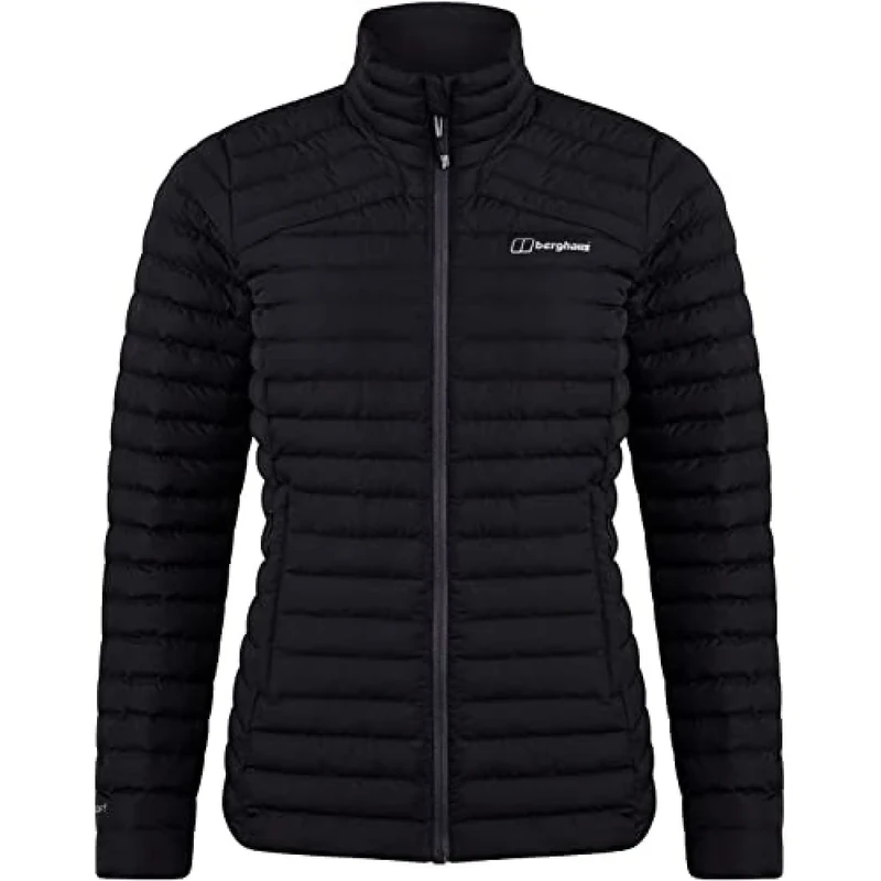Berghaus Women's Nula Synthetic Insulation Padded Warm Jacket | Durable Design | Water Resistant | Puffer Jacket, Black/Black, 10