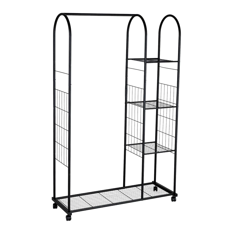 axentia Clothes Rail on Wheels 106 x 166 x 40 cm