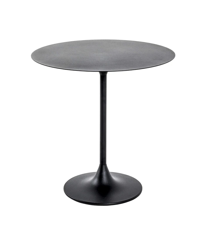 HAKU Möbel End Table Black, Metal - Size: H 46 cm X Ø 45 cm, Style: Modern